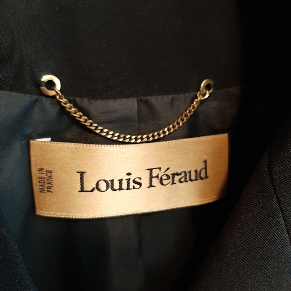 Louis Feraud Silk Blazer Black 38 6 Small Medium Bows Lace Formal French Chic - Picture 8 of 10